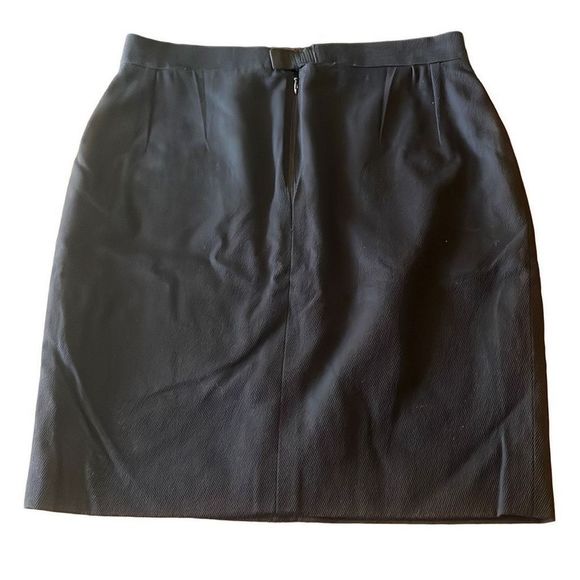 Chanel Womens EU40 Vintage 1996 Spring Black Cotton Button Pencil Mini Skirt - Picture 3 of 10